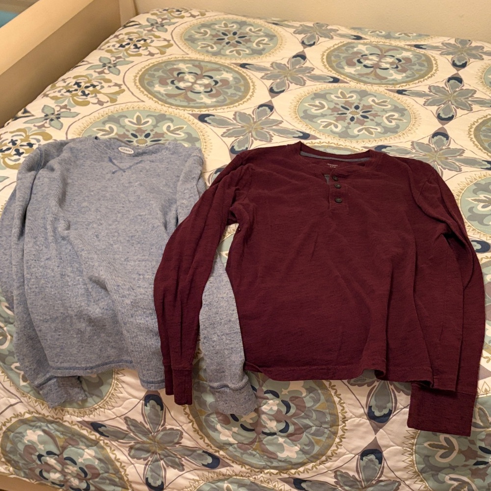 Old Navy Blue and Maroon Shirts